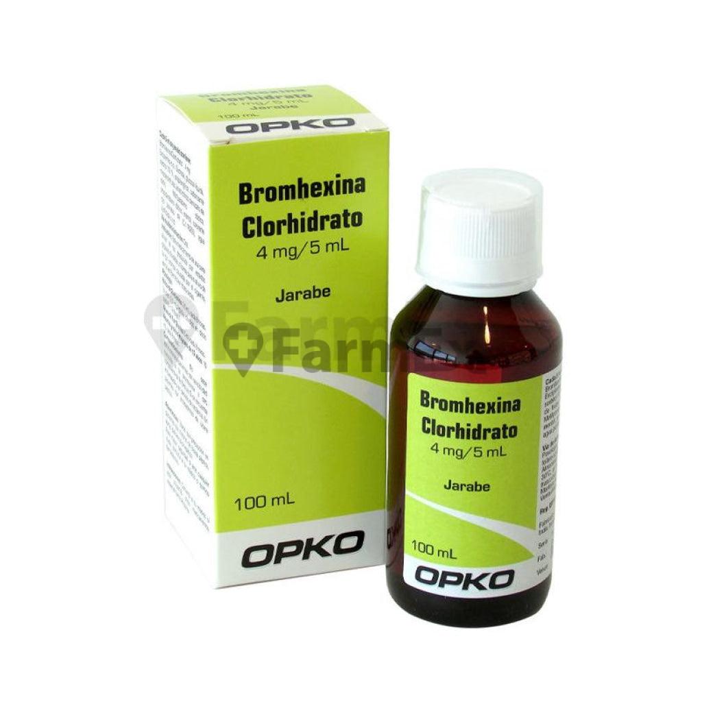 Bromhexina Jarabe 4 mg / 5 mL x 100 mL(VENCIMIENTO JULIO 2022) OPKO